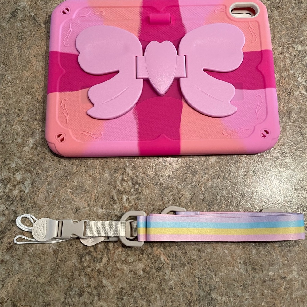 Butterfly iPad Case 11”/10.9” • Kids Shockproof Cover • Adjustable Strap • NWOT